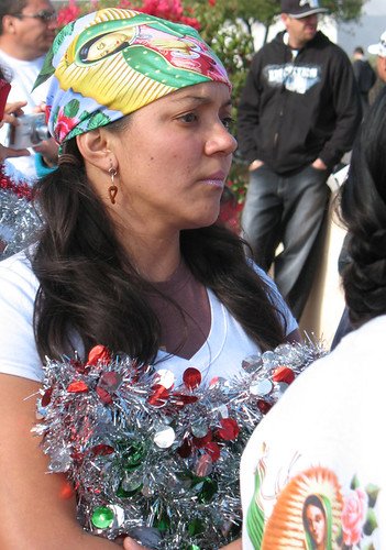 Sandra Figueroa takes part in the celebration.