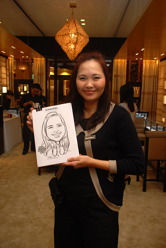 Caricature live sketching for Chanel Day 1 - 2