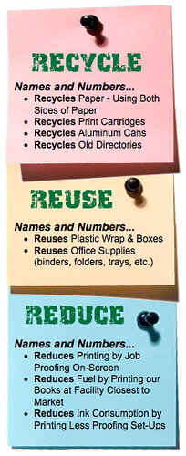 NamesAndNumbers on Reduce, Reuse, Recycle