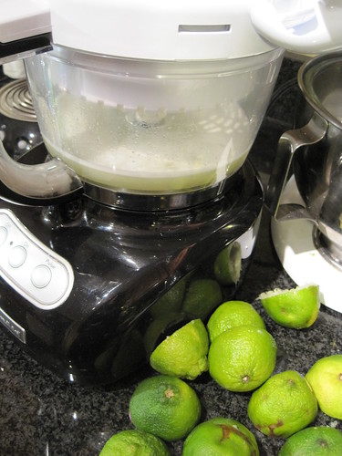 Juicing the Limes with Food Processor