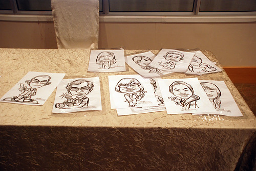 caricature live sketching for birthday party 220110 - 18