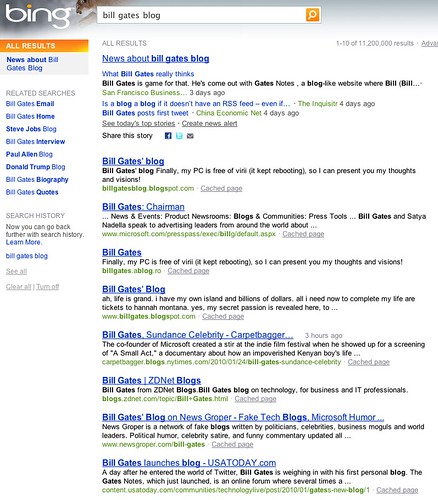 bill gates blog - Bing