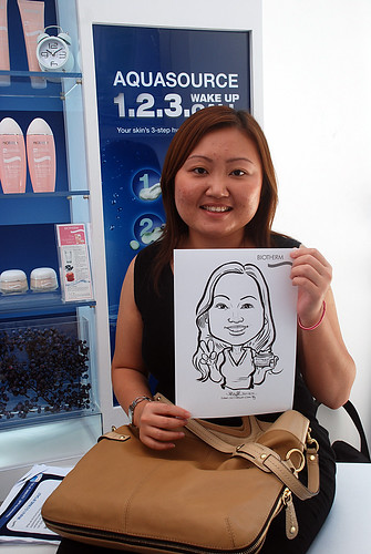 Caricature live sketching for Biotherm Roadshow Loreal - 5