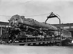 A single expansion 4-cylinder articulated locomotive of the 2-6-6-4 type, probably pretty new at the time.