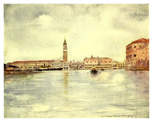 006-La dársena de San Marcos-Venice – 1904-Dorothy Menpes
