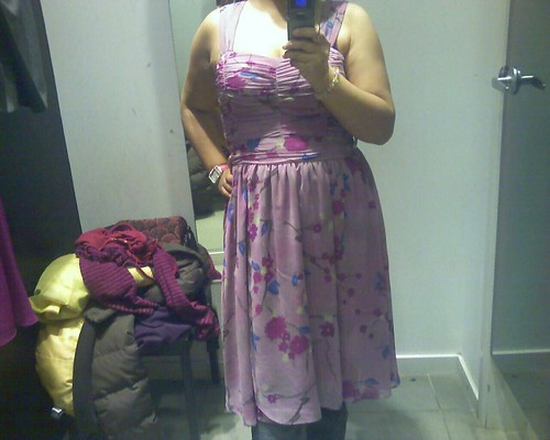 $10 floral dress at H&M. I look like a bouquet of flowery flabs. Haha.