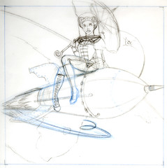 WIP Rocketgirl - Sketch