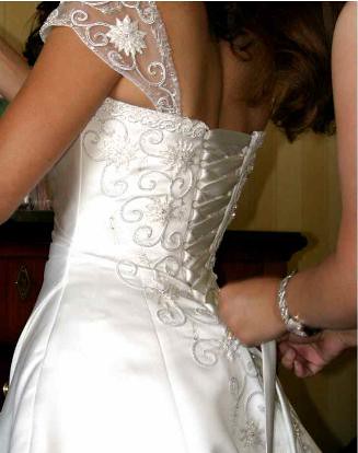 Embroidered wedding gown designers idea of luxury