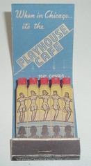 MATCHBOOK THE PLAYHOUSE CHICAGO ILL (ussiwojima) Tags: chicago bar advertising illinois lounge cocktail girlie feature matchbook theplayhouse matchcover