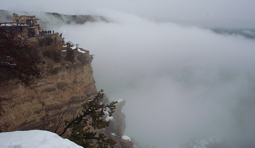 Clouds fill the Canyon
