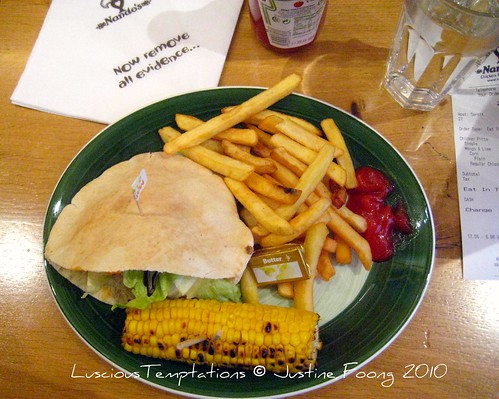 Chicken Pitta with Chips and Corn on the Cob - Nando's, Holborn