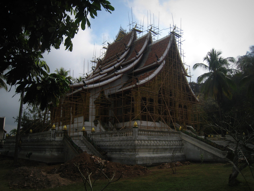 Temple en construction