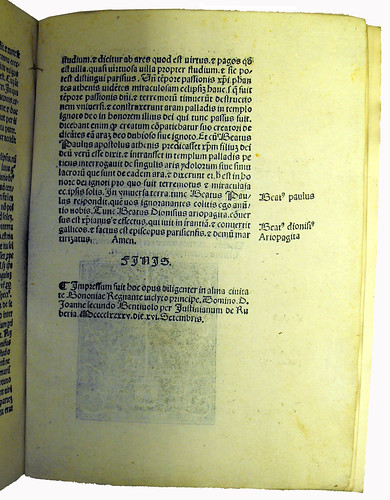 End of Main Text from 'Expositio Super Auctorem Spherae'