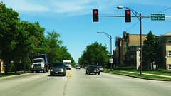 Mid day trash collection on South Harlem Avenue. Riverside Illinois. May 2010. by Eddie from Chicago