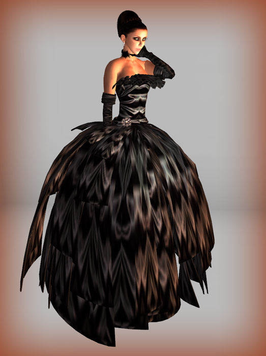 Morea Style Hunt Gift Black Gown