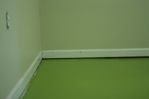 green floor