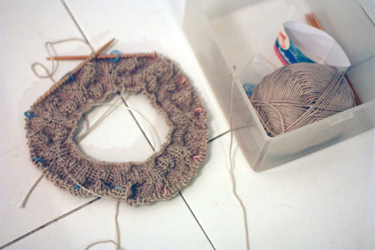 slouchy hat #2 - WIP