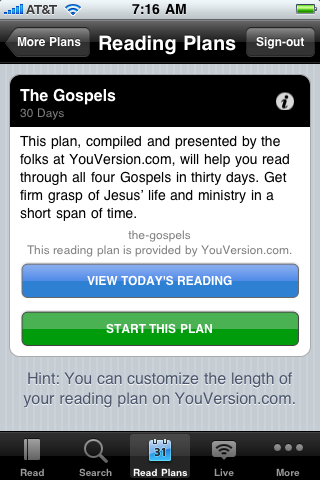 The Gospels Reading Plan