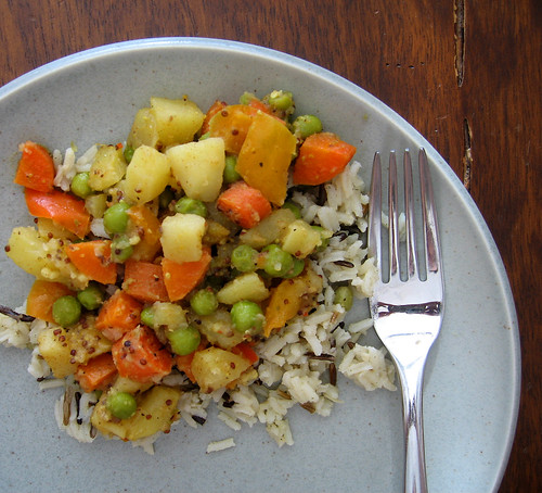dinner - vegetable curry