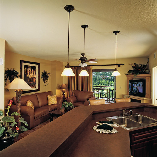 Wyndham Bonnet Creek Resort offers one- and two-bedroom beautifully furnished suites complete with fully-equipped kitchens, washers and dryers, dining rooms