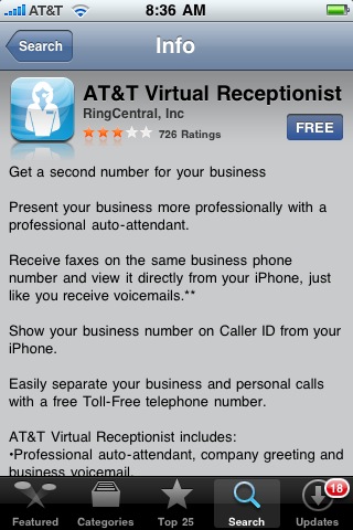 AT&T Virtual Receptionist