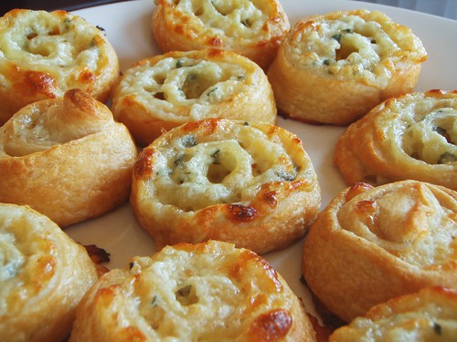 three cheese pinwheels with crescent rolls (super bowl) - 16