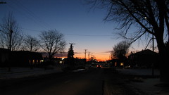 Daybreak in north suburban Glenview Illinois. Thursday, March 4th 2010.