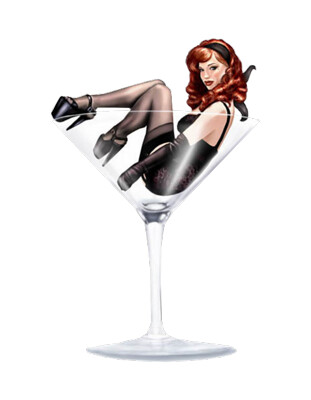 Pin-Up-Girl-In-Martini-Glass-
