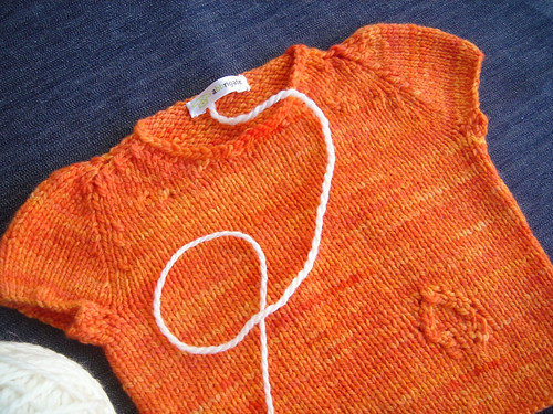 Leafy vest em "laranja"