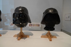 Darth Vader helmet and Iraqi Fedayeen helmet