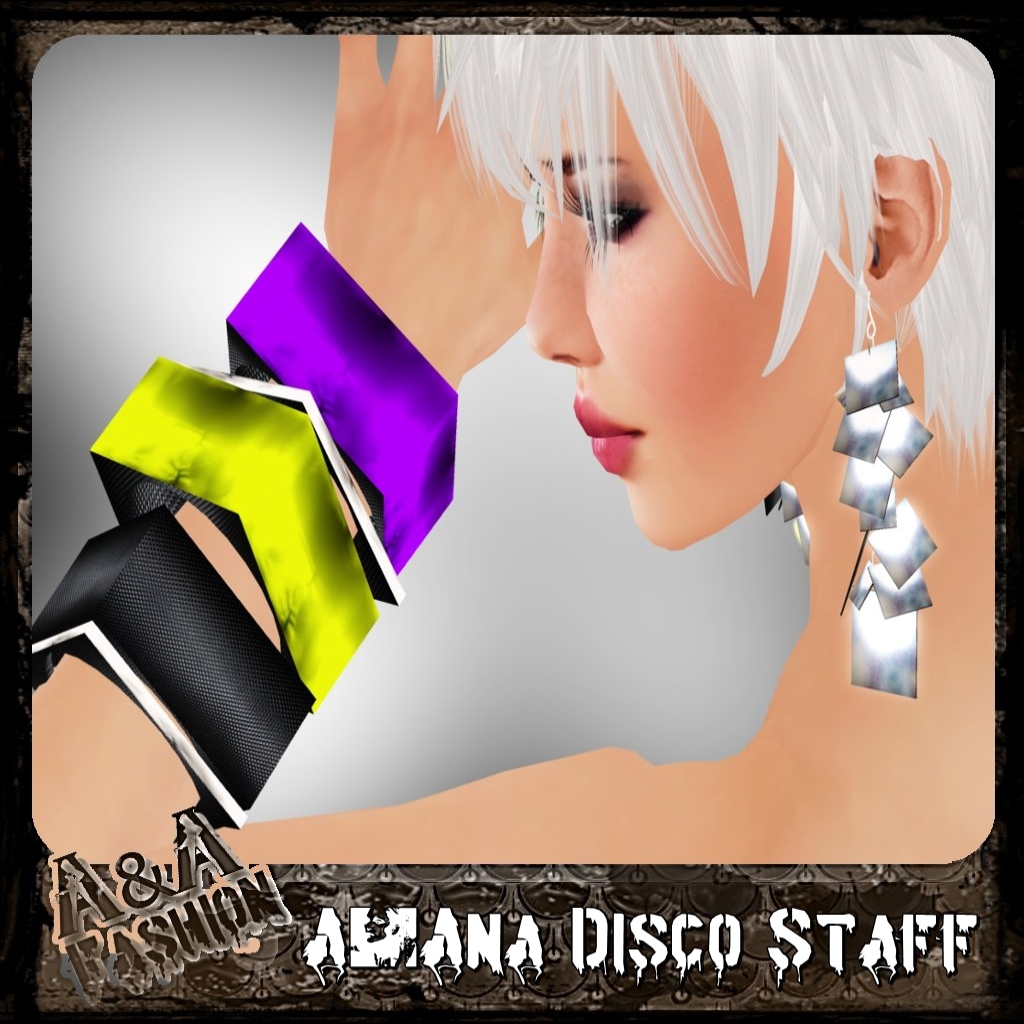 A&Ana Disco Staff Earrings & Bracelet