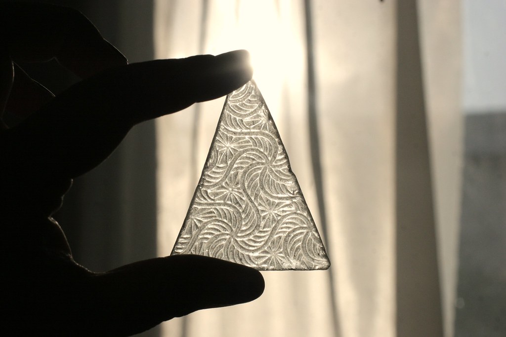 Pyramid sea glass
