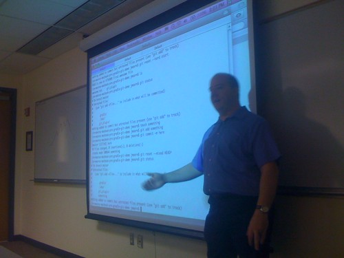 Jim Moore instructs at GatorJUG Git Talk