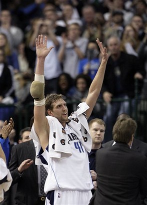 Dirk Nowitzki of the Dallas Mavericks had 17 points Sunday.  Image Provided by Outside the NBA on Flickr.com