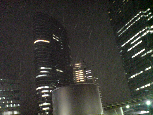Tokyo is snowing...