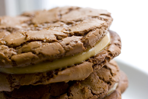Peanut Butter-Stuffed Milk Chocolate Sandwich Cookies