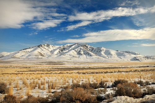 mountains near Golden spike national historic site