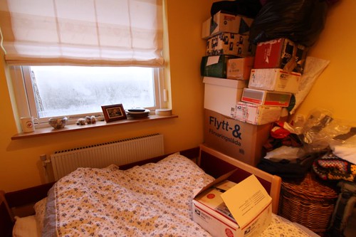 Some 15 packages sent back to Denmark by me from around the world were awaiting me in my childhood room...