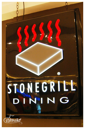 stone grill signage