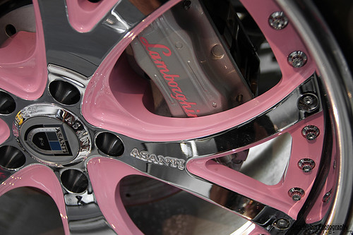 The Pink Lamborghini 3 Pink Asanti Wheel w Matching Calipers