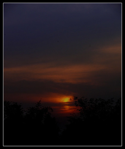 sunset at dhamrai