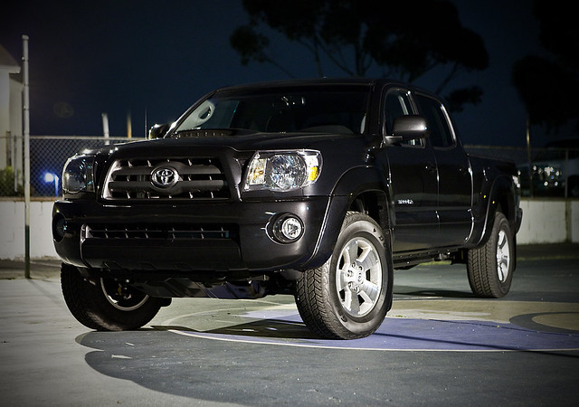 black bed sand long 4x4 cab double toyota pearl tacoma 2010 v6