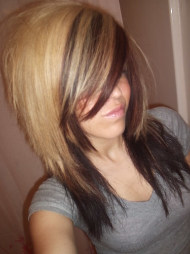 Brown And Blonde Two Toned Hair 36
