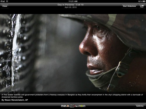 USA TODAY for iPad: US soldier
