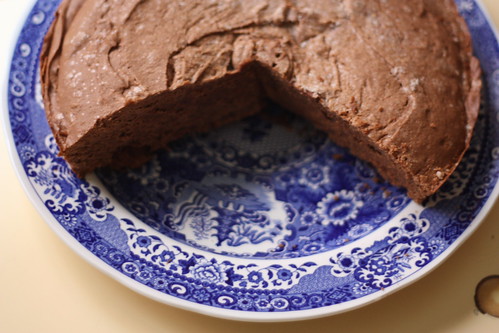 Gluten-free [Altered to be Glutenous] Chocolate Cake