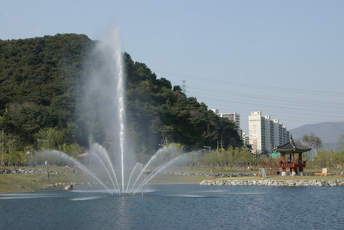 Park in Yangsan,Gyeongsangnam-do,S.Korea /May 1,2010