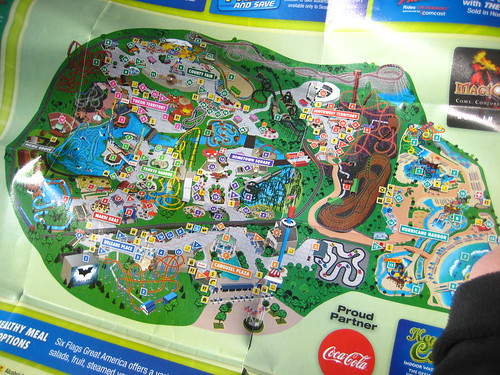 six flags great america map. six flags great america map.