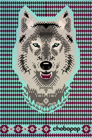 wallpaper wolf. chobopop iPhone wallpaper Wolf