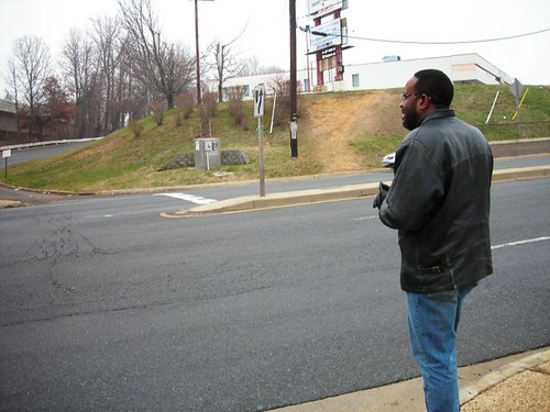 contemplating a safe way out of the Naylor Road Metro (by: Cheryl Cort)