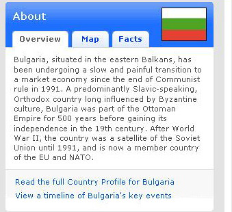 Профил на България от BBC